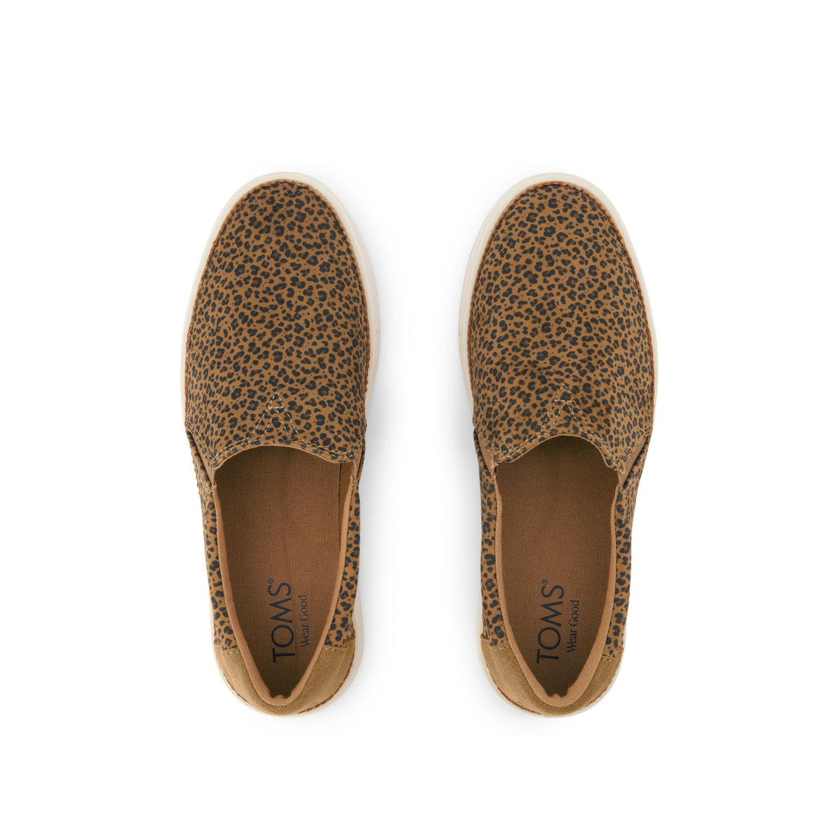 Emily Slip On Sneaker - Toffee Leopard Print Top View