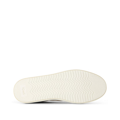 Izzy Lace-Up Sneaker - Taupe Premium Microfiber Suede Bottom Sole View