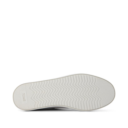 Izzy Lace-Up Sneaker - Drizzle Grey Heritage Canvas Bottom Sole View