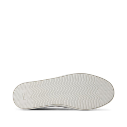 Emily Slip On Sneaker - Drizzle Grey Heritage Canvas Bottom Sole View