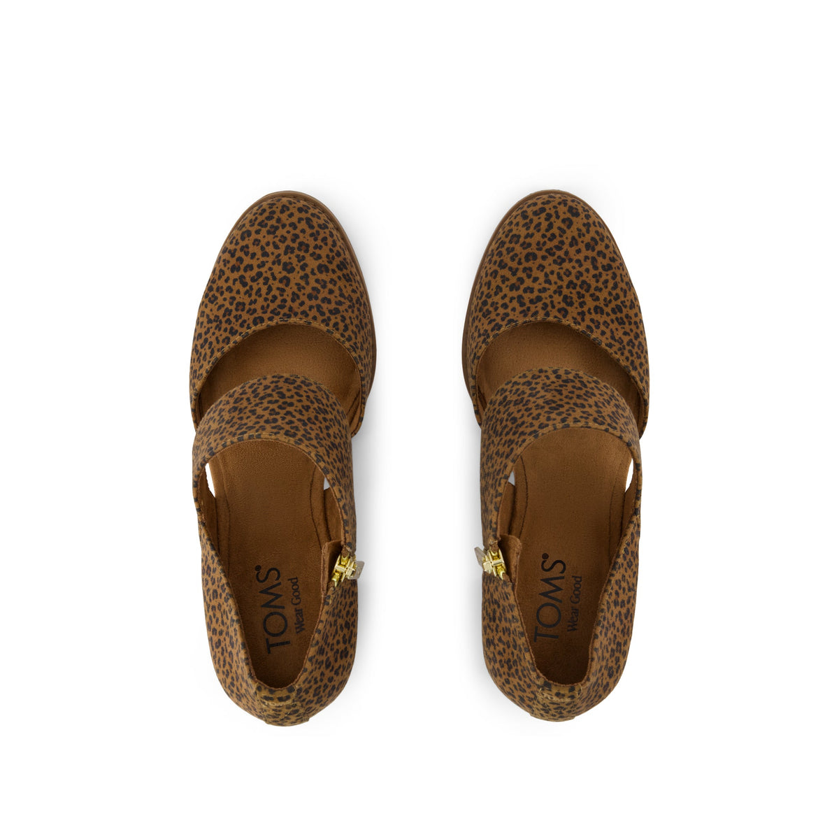 Milan Nova Heel - Toffee Leopard Print Top View