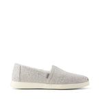 Alpargata Plus - Light Grey Heathered Tweed w/ Faux Fur Side View