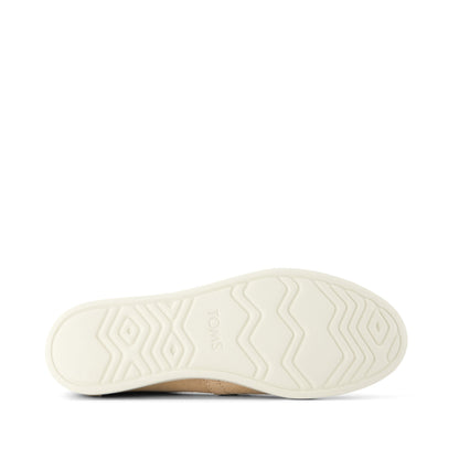 Alpargata Plus - Bronze Metallic Crosshatch Suede Bottom Sole View