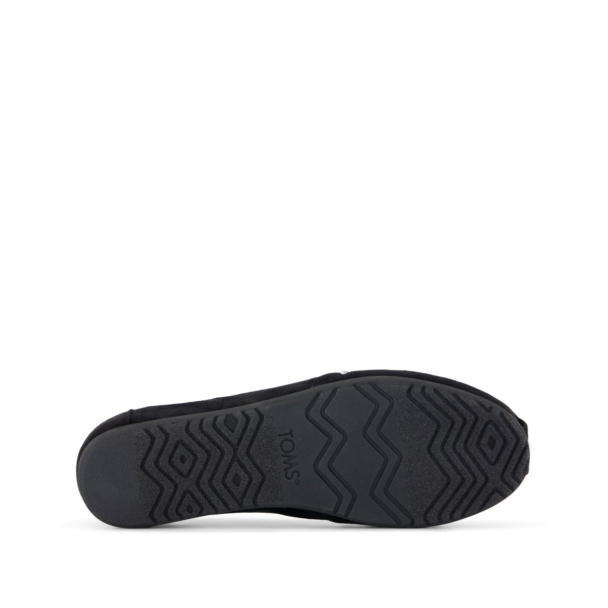 Alpargata Ballet Flat - Black Microsuede Bottom Sole View
