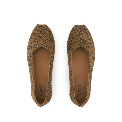 Alpargata Ballet Flat - Toffee Leopard Print Top View