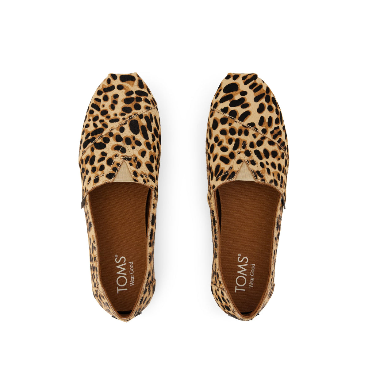 Alpargata Classic - Brown Sugar Leopard Print Hair Leather Top View