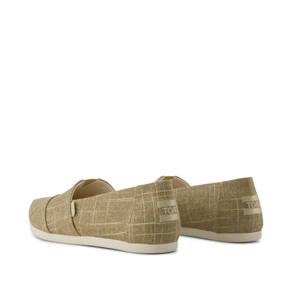Alpargata Classic - Gold Shimmer Crosshatch Back View
