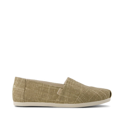 Alpargata Classic - Gold Shimmer Crosshatch Side View