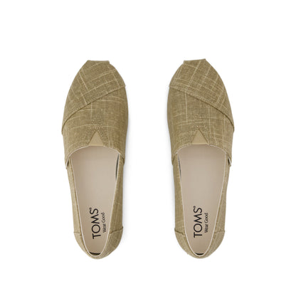 Alpargata Classic - Gold Shimmer Crosshatch Top View
