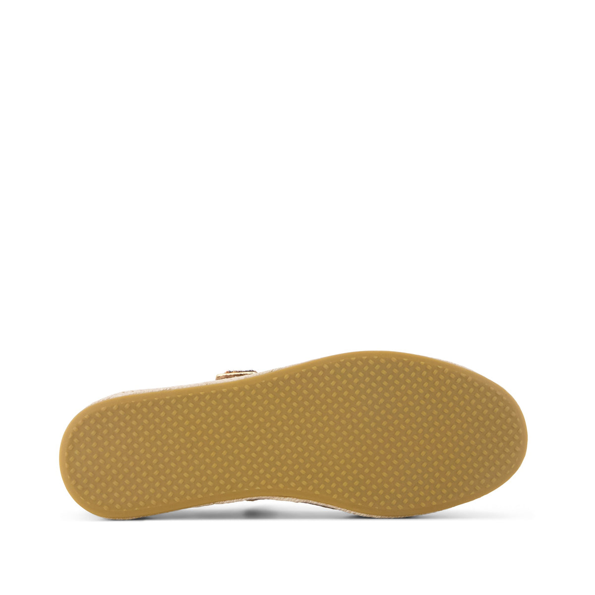 Carolina Mary Jane Espadrille - Brown Sugar Leopard Print Hair Bottom Sole View