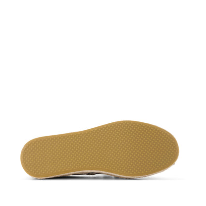 Carolina Lace-Up Espadrille - Taupe Snake Print Suede Bottom Sole View