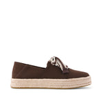 Carolina Lace-Up Espadrille - Hot Cocoa Deco Stitch Side View
