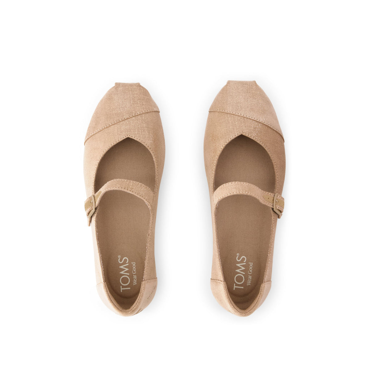 Alpargata Mary Jane - Bronze Metallic Crosshatch Suede Top View