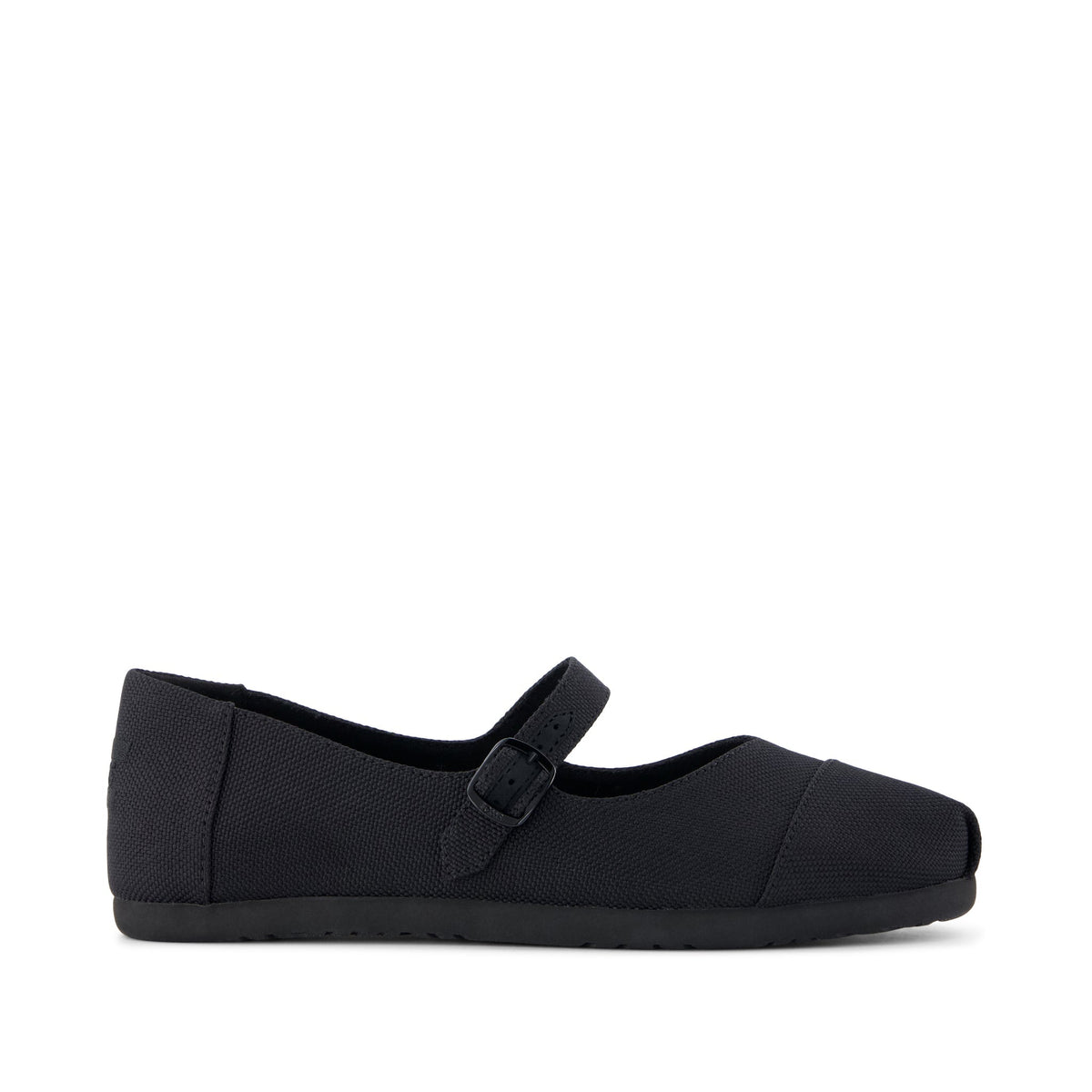 Alpargata Mary Jane - Black Canvas Side View