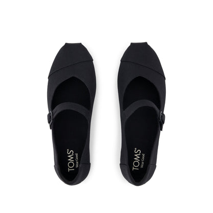 Alpargata Mary Jane - Black Canvas Top View