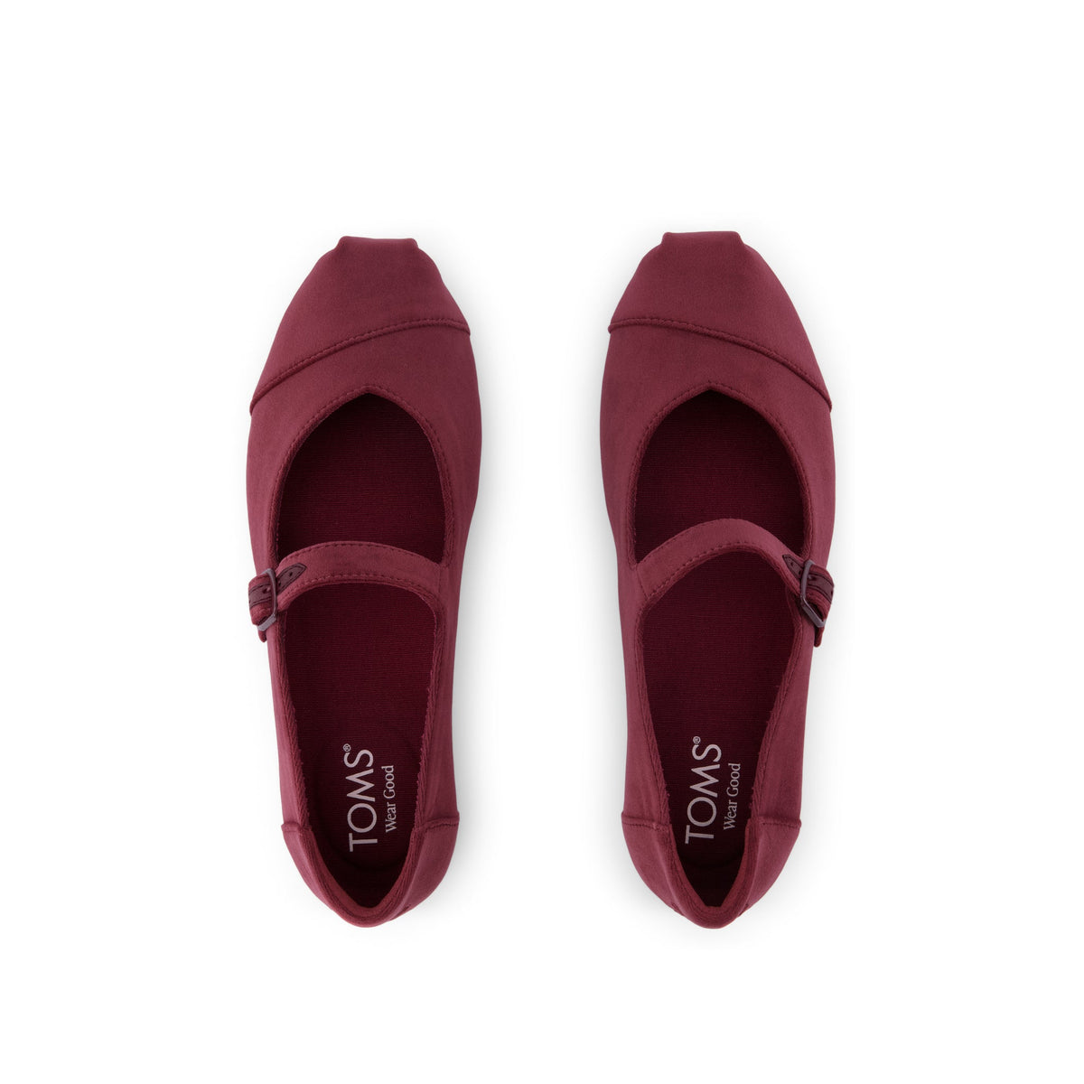 Alpargata Mary Jane - Dark Burgundy Premium Velvet Top View