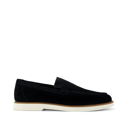Mens Marcos Loafer Black Suede