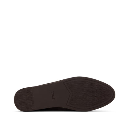 Amelia Mule - Chocolate Brown Metallic Suede Bottom Sole View