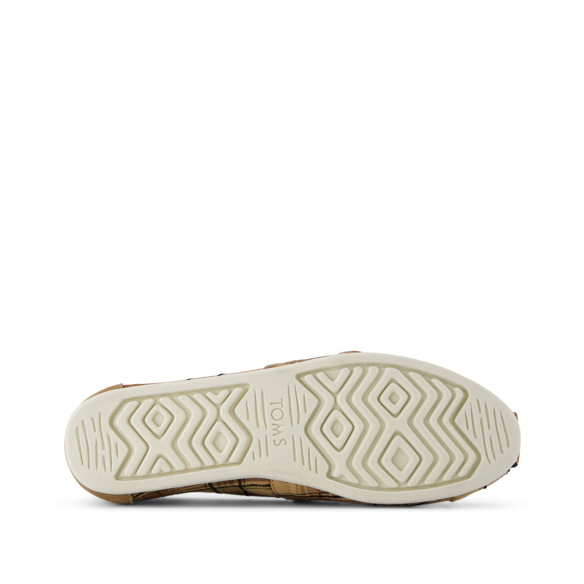 Alpargata Classic - Toffee Textured Plaid Bottom Sole View