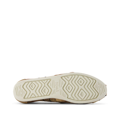Alpargata Classic - Toffee Textured Plaid Bottom Sole View