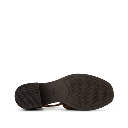 Ines Heel - Hot Cocoa Kid Suede Bottom Sole View