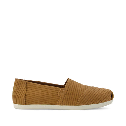 Alpargata Classic - Tan Cordurory Side View