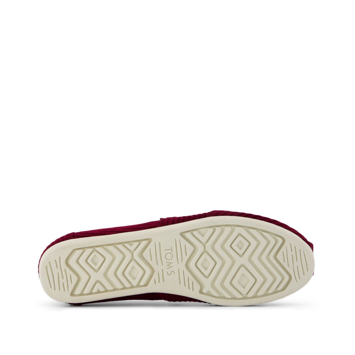 Alpargata Classic - Burgundy Cordurory Bottom Sole View