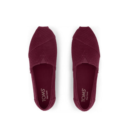 Alpargata Classic - Burgundy Cordurory Top View