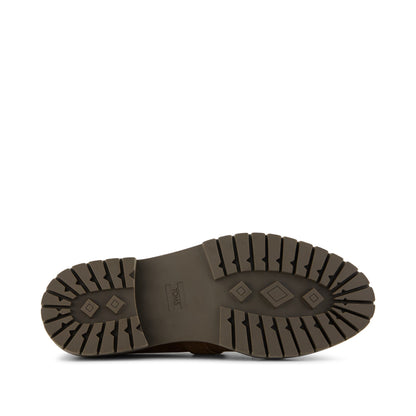 Cara Mary Jane Loafer - Hot Cocoa Nubuck Leather Bottom Sole View