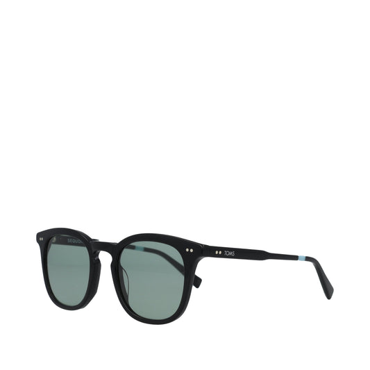 Sequoia Handcrafted Sunglasses - Black-Grey Side Angle View