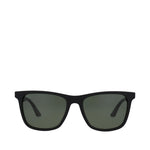 Roman Traveler Sunglasses - Black-Bottle Green Front View
