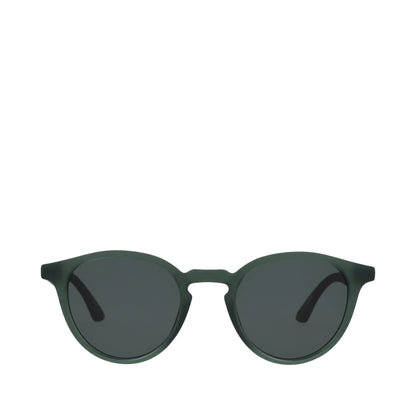 Jasper Traveler Sunglasses - Spruce Crystal-Bottle Green Front View
