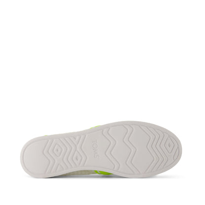 Alpargata Plus - Neon Yellow Tennis Felt Bottom Sole View