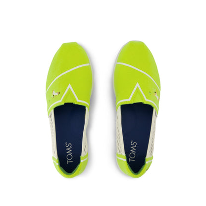 Alpargata Plus - Neon Yellow Tennis Felt Top View