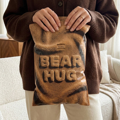 Womens Alpargata Classic Mystery Bag Faux Shearling Teddy Bear